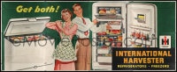 2z070 INTERNATIONAL HARVESTER billboard 1950s the new refrigerator and a freezer, you can get both!
