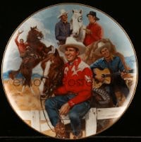 2z130 GENE AUTRY 3234/25000 collector plate; w/ booklet 1984 wonderful montage art with Champion!