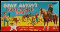 2z245 GENE AUTRY 8x14 board game 1956 Dude Ranch Game for boys and girls, mom & pop too!