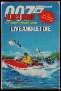2z261 LIVE & LET DIE 6x9 board game 1985 James Bond 007, an action episode game!