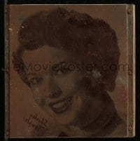 2z188 SHIRLEY TEMPLE print block 1950s great smiling portrait when she was all grown up!