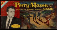 2z270 PERRY MASON board game 1959 detective Raymond Burr, Case of the Missing Suspect!