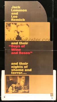 2z092 DAYS OF WINE & ROSES style Z standee 1963 Blake Edwards, alcoholics Jack Lemmon & Lee Remick!