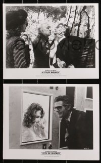3a652 CITY OF WOMEN 5 8x10 stills 1981 La Citta delle donne, Federico Fellini, Mastroianni