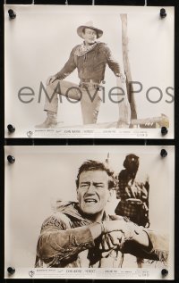 3a526 HONDO 7 8x10 stills 1953 great portraits of western cowboy John Wayne on and off horseback!