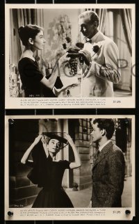 3a470 LOVE IN THE AFTERNOON 8 8x10 stills 1957 sexy Audrey Hepburn, Gary Cooper, Maurice Chevalier!
