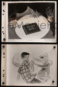 3a313 MAKE MINE MUSIC 11 8x11 key book stills 1955 images of Walt Disney characters, Johnny Fedora!