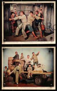3a070 TEAHOUSE OF THE AUGUST MOON 3 color 8x10 stills 1956 Asian Marlon Brando, Ford & Kyo!