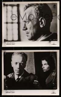 3a772 WINTER LIGHT 4 8x10 stills 1963 Bergman, great images of Ingrid Thulin & Max von Sydow!