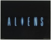 3b032 ALIENS TC 1986 James Cameron, only the title over a black background!
