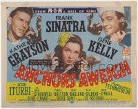 3b038 ANCHORS AWEIGH TC R1955 Kathryn Grayson w/sailors Frank Sinatra & Gene Kelly!