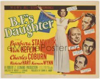 3b041 B.F.'S DAUGHTER TC 1948 full-length sexy Barbara Stanwyck, Van Heflin, Charles Coburn!