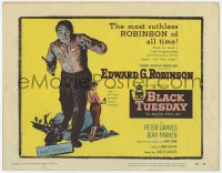 3b058 BLACK TUESDAY TC 1955 most ruthless Edward G. Robinson, Peter Graves, sexy Jean Parker!