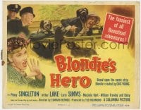 3b062 BLONDIE'S HERO TC 1950 Penny Singleton walks dogs, Arthur Lake as Dagwood Bumstead!