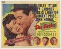 3b068 BRIBE TC 1949 Robert Taylor, sexy Ava Gardner, Charles Laughton, Vincent Price, John Hodiak!
