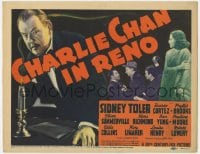3b075 CHARLIE CHAN IN RENO TC 1939 Asian Sidney Toler, Ricardo Cortez, Phyllis Brooks, gambling!