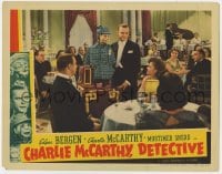 3b388 CHARLIE McCARTHY DETECTIVE LC 1939 Edgar Bergen & Charlie McCarthy performing in nightclub!