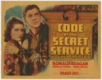 3b083 CODE OF THE SECRET SERVICE TC 1939 government agent Ronald Reagan & pretty Rosella Towne!