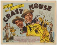 3b090 CRAZY HOUSE TC R1948 Ole Olsen & Chic Johnson with sexy Cass Daley & Martha O'Driscoll!
