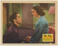 3b406 DAY-TIME WIFE LC 1939 15 year-old Linda Darnell, Hollywood's youngest lead lady, Tyrone Power