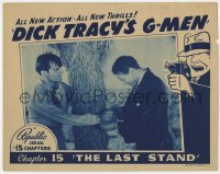 3b414 DICK TRACY'S G-MEN chapter 15 LC 1939 Ralph Byrd handcuffed to palm tree, The Last Stand