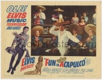 3b449 FUN IN ACAPULCO LC #3 1963 Elvis Presley in sombrero in fabulous Acapulco, Mexico!