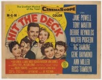 3b168 HIT THE DECK TC 1955 Debbie Reynolds, Jane Powell, Ann Miller & their male co-stars!