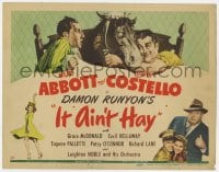 3b184 IT AIN'T HAY TC 1943 by Janet Ann Gallow, great image of Bud Abbott & Lou Costello!