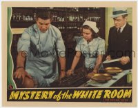 3b527 MYSTERY OF THE WHITE ROOM LC 1939 Bruce Cabot & Helen Drew find Thomas Jackson in hospital lab