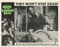 3b533 NIGHT OF THE LIVING DEAD LC #2 1968 George Romero zombie classic, girls in basement!