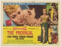 3b248 PRODIGAL TC 1955 full-length sexy Biblical Lana Turner & c/u with Edmond Purdom!