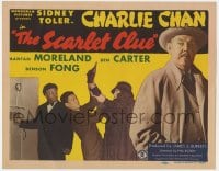3b265 SCARLET CLUE TC 1945 Sidney Toler as detective Charlie Chan, Benson Fong, Mantan Moreland!