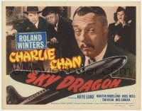 3b276 SKY DRAGON TC 1949 Roland Winters as Asian detective Charlie Chan w/ Mantan Moreland & Luke!