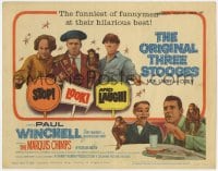 3b291 STOP LOOK & LAUGH TC 1960 Three Stooges with Curly! + Paul Winchell & Jerry Mahoney!