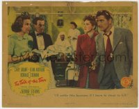 3b586 TALK OF THE TOWN LC 1942 Jean Arthur by Ronald Colman, who is ready to shoot to kill!