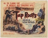 3b302 TAP ROOTS TC 1948 art of Susan Hayward, Van Heflin & Native American Boris Karloff!