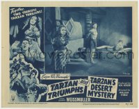 3b588 TARZAN TRIUMPHS/TARZAN'S DESERT MYSTERY LC #2 1949 Weissmuller, Sheffield & Frances Gifford!