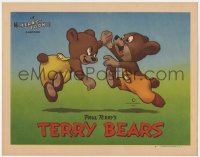 3b589 TERRY-TOON LC #4 1946 great cartoon image of Paul Terry's Terry Bears dancing happily!