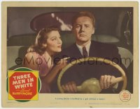 3b600 THREE MEN IN WHITE LC #3 1944 Van Johnson is baffled by sexiest young Ava Gardner!