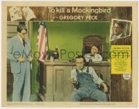3b603 TO KILL A MOCKINGBIRD LC #6 1963 Gregory Peck in courtroom with James Anderson & Paul Fix!