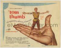 3b311 TOM THUMB TC 1958 George Pal, great art of tiny Russ Tamblyn by Reynold Brown!