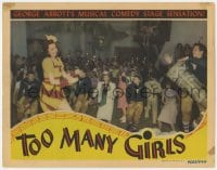 3b605 TOO MANY GIRLS LC 1940 sexy Ann Miller dances the Conga while Desi Arnaz plays his drum!