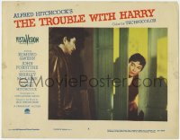 3b610 TROUBLE WITH HARRY LC #6 1955 Alfred Hitchcock black comedy, Shirley MacLaine w/ Royal Dano!