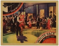 3b623 WHITE FACE LC 1933 Edgar Wallace's most popular mystery drama, couple on dancefloor!