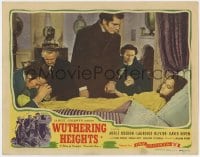 3b632 WUTHERING HEIGHTS LC R1944 Laurence Olivier puts a curse on himself by dying Merle Oberon!