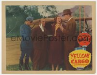 3b633 YELLOW CARGO LC 1936 Conrad Nagel & cop release Vince Barnett & Eleanor Hunt by car!