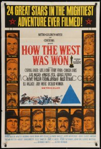 3c199 HOW THE WEST WAS WON awards Aust 1sh 1964 Ford, Debbie Reynolds, Gregory Peck & all-star cast!