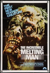 3c201 INCREDIBLE MELTING MAN Aust 1sh 1978 AIP, gruesome image of first new horror creature!