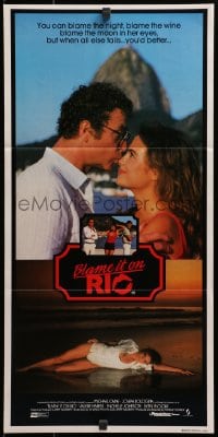3c246 BLAME IT ON RIO Aust daybill 1984 Demi Moore, Michael Caine, Stanley Donen, different!