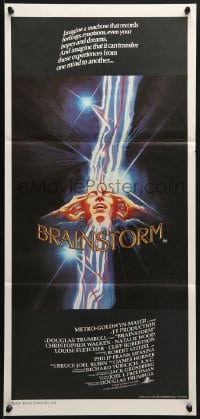 3c251 BRAINSTORM Aust daybill 1983 Christopher Walken, Natalie Wood, the ultimate experience!